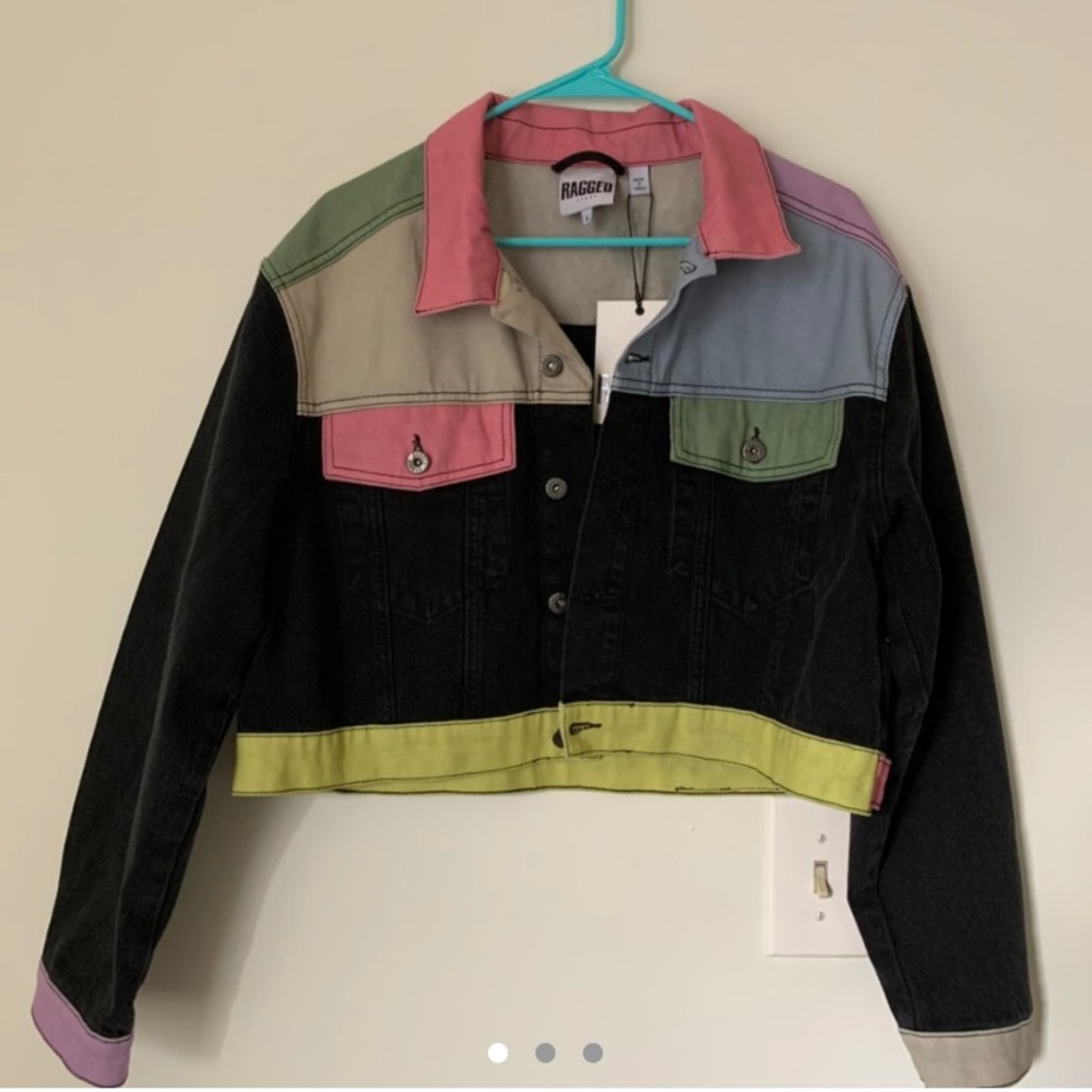 Ragged Priest colorblock denim jacket